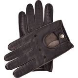 Men's Driving Gloves Deerskin Dark Brown - Made in Italy – Luxury Leather Gloves – Handmade in Italy – Fratelli Orsini® - 1