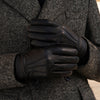 Lorenzo (black) - Italian gloves made of American deerskin leather with cashmere lining - Fratelli Orsini - Luxury Leather Gloves - Handmade in Italy - 7