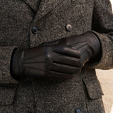 Deerskin Leather Gloves Men Black - Handmade in Italy – Luxury Leather Gloves – Handmade in Italy – Fratelli Orsini® - 9