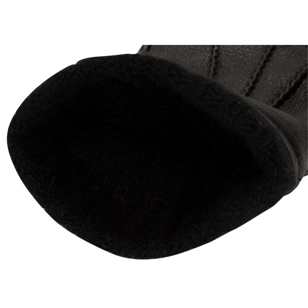 Deerskin Leather Gloves Men Black - Handmade in Italy – Luxury Leather Gloves – Handmade in Italy – Fratelli Orsini® - 2