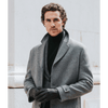 Marco (black) - Italian lambskin leather gloves with white rabbit fur lining - Fratelli Orsini - Luxury Leather Gloves - Handmade in Italy - 10