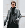 Marco (black) - Italian lambskin leather gloves with brown rabbit fur lining - Fratelli Orsini - Luxury Leather Gloves - Handmade in Italy - 11