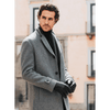 Marco (black) - Italian lambskin leather gloves with brown rabbit fur lining - Fratelli Orsini - Luxury Leather Gloves - Handmade in Italy - 8