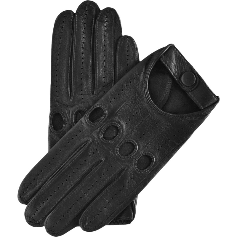Men's Driving Gloves - Black - Made in Italy – Luxury Leather Gloves – Handmade in Italy – Fratelli Orsini® - 1
