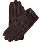 Men's Driving Gloves - Dark Brown - Made in Italy – Luxury Leather Gloves – Handmade in Italy – Fratelli Orsini® - 1