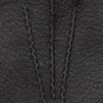 Antonio (black) - Italian peccary leather gloves with cashmere lining - Fratelli Orsini - Luxury Leather Gloves - Handmade in Italy - 3