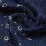 Federico (grey/blue) - warm and soft Italian scarf from wool blend - Fratelli Orsini - Luxury Italian Scarf - Handmade in Italy - 4