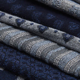 Federico (grey/blue) - warm and soft Italian scarf from wool blend - Fratelli Orsini - Luxury Italian Scarf - Handmade in Italy - 5