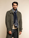 Federico (grey/blue) - warm and soft Italian scarf from wool blend - Fratelli Orsini - Luxury Italian Scarf - Handmade in Italy - 7
