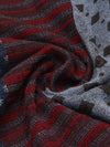 Federico (red/blue) - warm and soft Italian scarf from wool blend - Fratelli Orsini - Luxury Italian Scarf - Handmade in Italy - 4