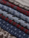Federico (red/blue) - warm and soft Italian scarf from wool blend - Fratelli Orsini - Luxury Italian Scarf - Handmade in Italy - 5
