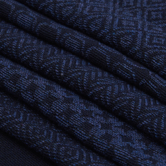 Bruno (blue) - warm and soft Italian scarf from wool blend - Fratelli Orsini - Luxury Italian Scarf - Handmade in Italy - 5