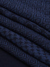 Bruno (blue) - warm and soft Italian scarf from wool blend - Fratelli Orsini - Luxury Italian Scarf - Handmade in Italy - 5
