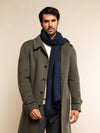 Bruno (blue) - warm and soft Italian scarf from wool blend - Fratelli Orsini - Luxury Italian Scarf - Handmade in Italy - 8