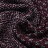Bruno (grey/red) - warm and soft Italian scarf from wool blend - Fratelli Orsini - Luxury Italian Scarf - Handmade in Italy - 4