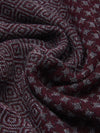 Bruno (grey/red) - warm and soft Italian scarf from wool blend - Fratelli Orsini - Luxury Italian Scarf - Handmade in Italy - 4