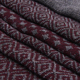 Bruno (grey/red) - warm and soft Italian scarf from wool blend - Fratelli Orsini - Luxury Italian Scarf - Handmade in Italy - 5