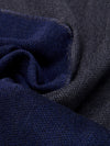 Romeo (blue/grey) - warm and soft scarf from 100% wool - Fratelli Orsini - Luxury Wool Scarf - Handmade in Italy - 3