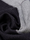 Romeo (blue/grey) - warm and soft scarf from 100% wool - Fratelli Orsini - Luxury Wool Scarf - Handmade in Italy - 3