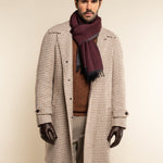 Romeo (red/grey) - warm and soft scarf from 100% wool - Fratelli Orsini - Luxury Wool Scarf - Handmade in Italy - 8