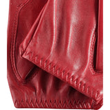Women's Driving Gloves Red  Fingerless - Made in Italy – Luxury Leather Gloves – Handmade in Italy – Fratelli Orsini® - 4