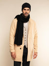 Napoli (black) - 100% cashmere ribbed scarf (unisex)  - Fratelli Orsini - Luxury Cashmere Scarf - Handmade in Italy - 11