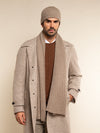 Napoli (brown) - 100% cashmere ribbed scarf (unisex) - Fratelli Orsini - Luxury Cashmere Scarf - Handmade in Italy - 9