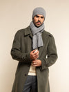 Napoli (light grey) - 100% cashmere ribbed scarf (unisex) - Fratelli Orsini - Luxury Cashmere Scarf - Handmade in Italy - 5