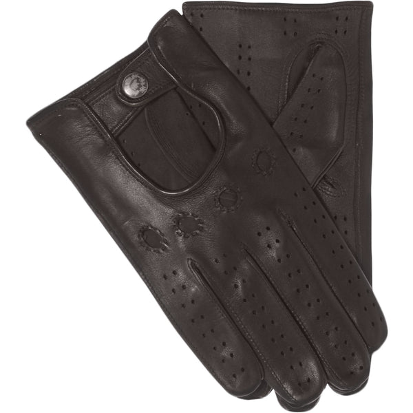 Brown Driving Gloves Men Touchscreen - Made in Italy – Luxury Leather Gloves – Handmade in Italy – Fratelli Orsini® - 1