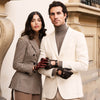 Umberto (brown) - Italian lambskin leather driving gloves & touchscreen feature - Fratelli Orsini - Luxury Driving Gloves - Handmade in Italy - 5